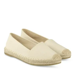 Espadrilles BEIGE Femme Motif Uni A Enfiler