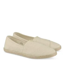 Espadrilles BEIGE Femme Motif Paillettes A Enfiler