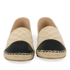 Espadrilles BEIGE Femme Motif Uni A Enfiler