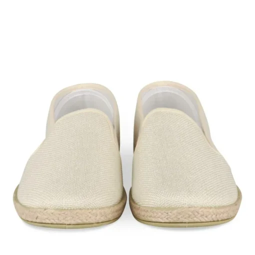 Espadrilles BEIGE Femme Motif Uni A Enfiler