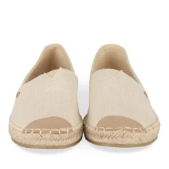Espadrilles BEIGE Femme Motif Uni A Enfiler