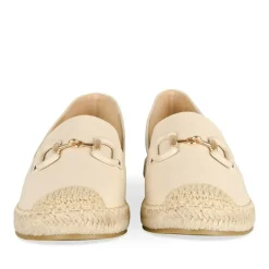 Espadrilles BEIGE Femme Motif Uni A Enfiler