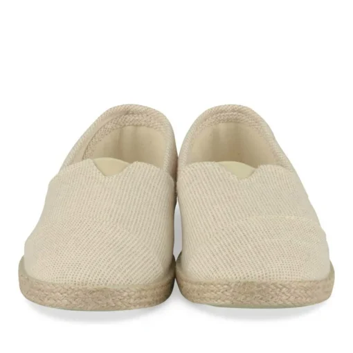 Espadrilles BEIGE Femme Motif Paillettes A Enfiler