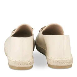 Espadrilles BEIGE Femme Motif Chaîne A Enfiler