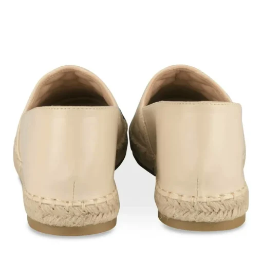 Espadrilles BEIGE Femme Motif Uni A Enfiler