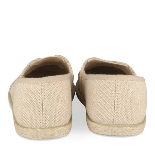 Espadrilles BEIGE Femme Motif Uni A Enfiler