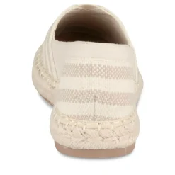 Espadrilles BEIGE Femme Motif Rayures A Enfiler