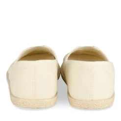 Espadrilles BEIGE Femme Motif Uni Elastique