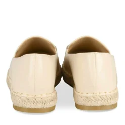 Espadrilles BEIGE Femme Motif Uni A Enfiler