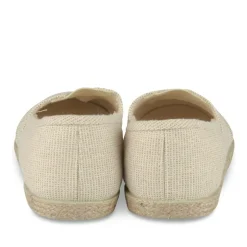 Espadrilles BEIGE Femme Motif Paillettes A Enfiler