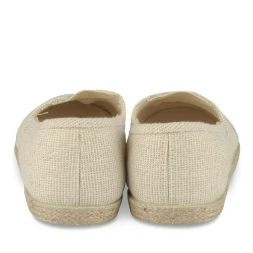Espadrilles BEIGE Femme Motif Paillettes A Enfiler