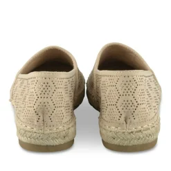 Espadrilles BEIGE Femme Motif Paillettes A Enfiler