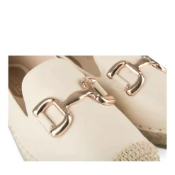 Espadrilles BEIGE Femme Motif Chaîne A Enfiler