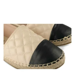 Espadrilles BEIGE Femme Motif Uni A Enfiler