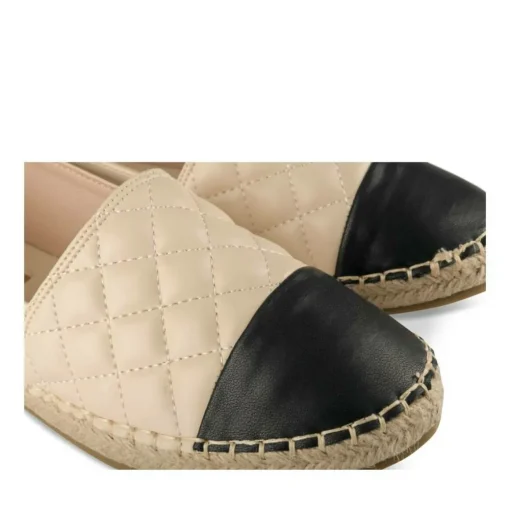 Espadrilles BEIGE Femme Motif Uni A Enfiler