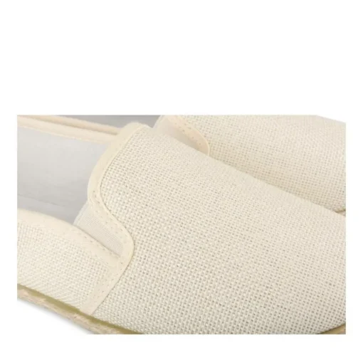 Espadrilles BEIGE Femme Motif Uni A Enfiler