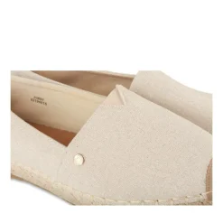 Espadrilles BEIGE Femme Motif Uni A Enfiler