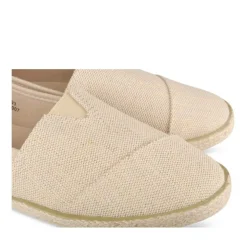 Espadrilles BEIGE Femme Motif Uni A Enfiler