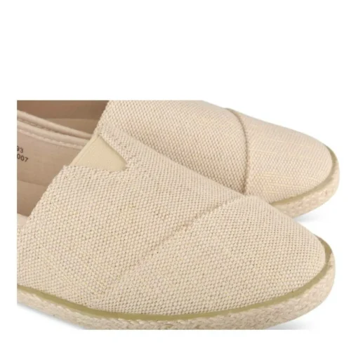 Espadrilles BEIGE Femme Motif Uni A Enfiler