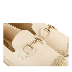 Espadrilles BEIGE Femme Motif Uni A Enfiler