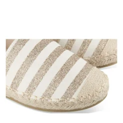 Espadrilles BEIGE Femme Motif Uni A Enfiler