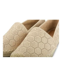 Espadrilles BEIGE Femme Motif Paillettes A Enfiler