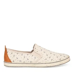 Espadrilles BEIGE Homme Motif Uni Elastique