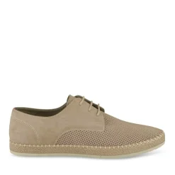 Espadrilles BEIGE Homme Motif Uni Lacets