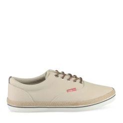 Espadrilles BEIGE Homme Motif Uni Lacets