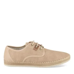Espadrilles BEIGE Homme Motif Uni Lacets