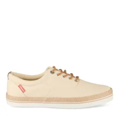 Espadrilles BEIGE Homme Motif Uni Lacets