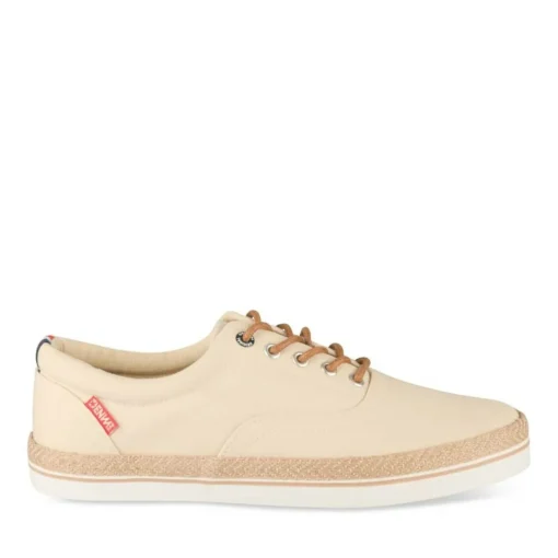 Espadrilles BEIGE Homme Motif Uni Lacets