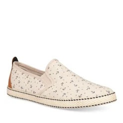 Espadrilles BEIGE Homme Motif Uni Elastique