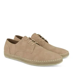 Espadrilles BEIGE Homme Motif Uni Lacets