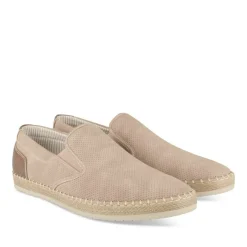 Espadrilles BEIGE Homme Motif Uni Lacets