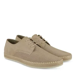 Espadrilles BEIGE Homme Motif Uni Lacets