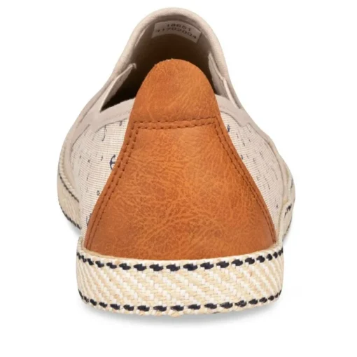 Espadrilles BEIGE Homme Motif Uni Elastique