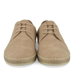 Espadrilles BEIGE Homme Motif Uni Lacets