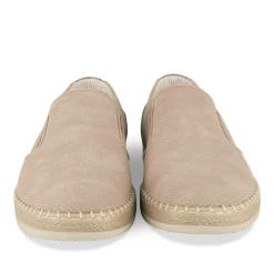 Espadrilles BEIGE Homme Motif Uni Lacets
