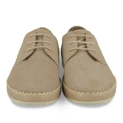 Espadrilles BEIGE Homme Motif Uni Lacets