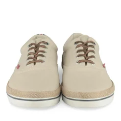 Espadrilles BEIGE Homme Motif Uni Lacets