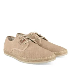 Espadrilles BEIGE Homme Motif Uni Lacets