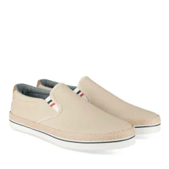 Espadrilles BEIGE Homme Motif Uni A Enfiler