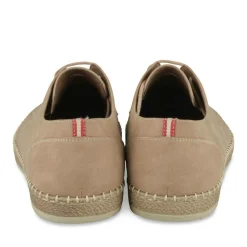Espadrilles BEIGE Homme Motif Uni Lacets
