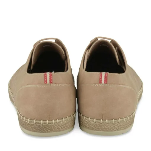 Espadrilles BEIGE Homme Motif Uni Lacets