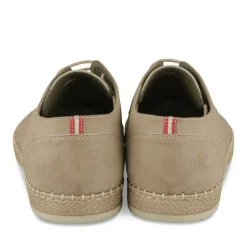 Espadrilles BEIGE Homme Motif Uni Lacets