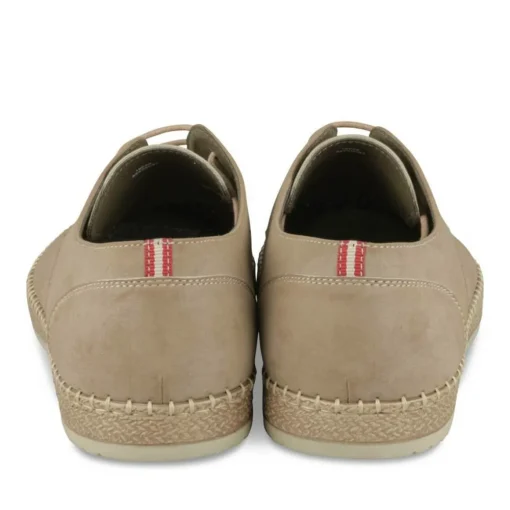 Espadrilles BEIGE Homme Motif Uni Lacets
