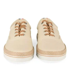 Espadrilles BEIGE Homme Motif Uni Lacets
