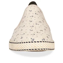 Espadrilles BEIGE Homme Motif Uni Elastique