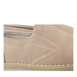 Espadrilles BEIGE Homme Motif Uni Lacets
